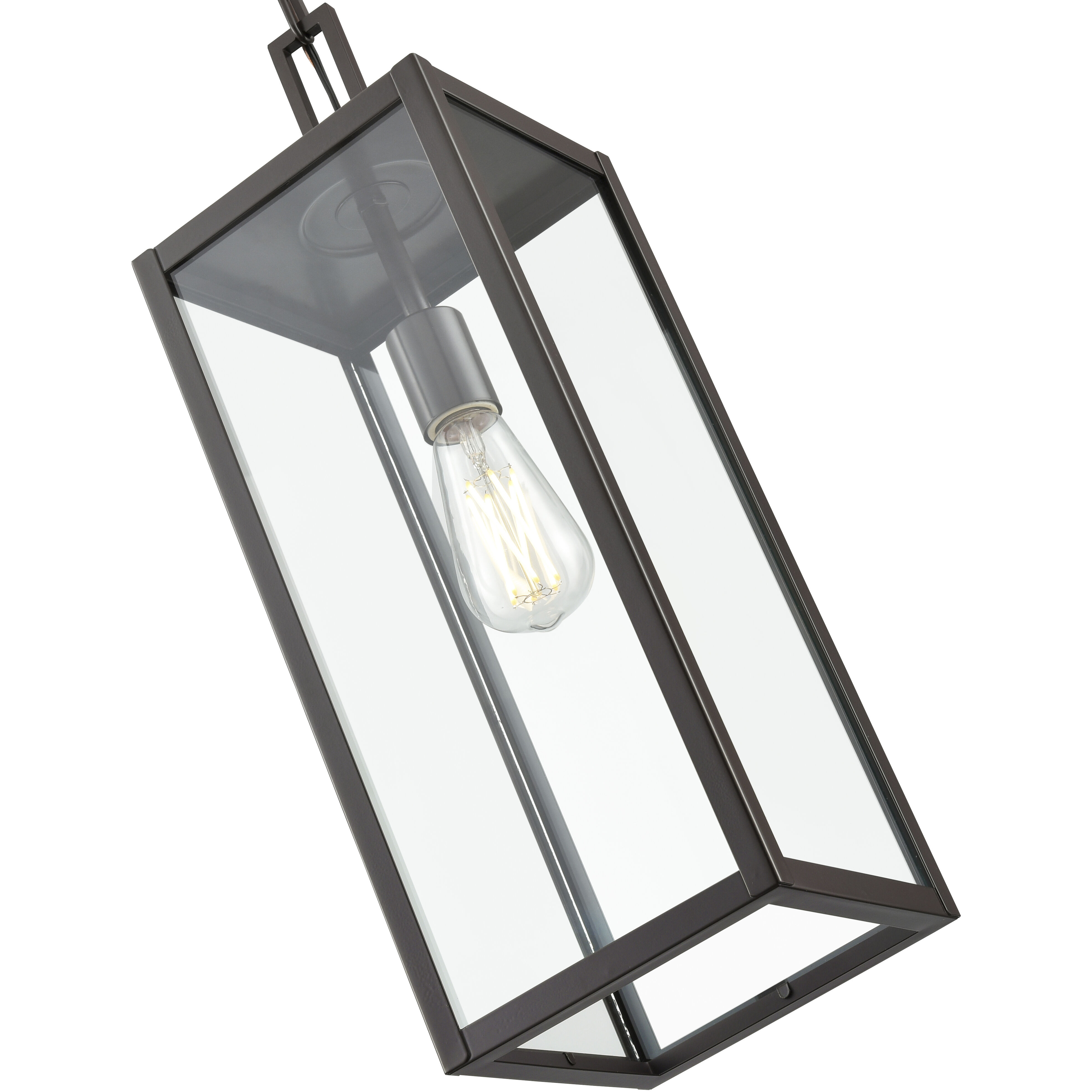 Atless 1 Light 7 inch Powder Coated Bronze Outdoor Hanging Pendant